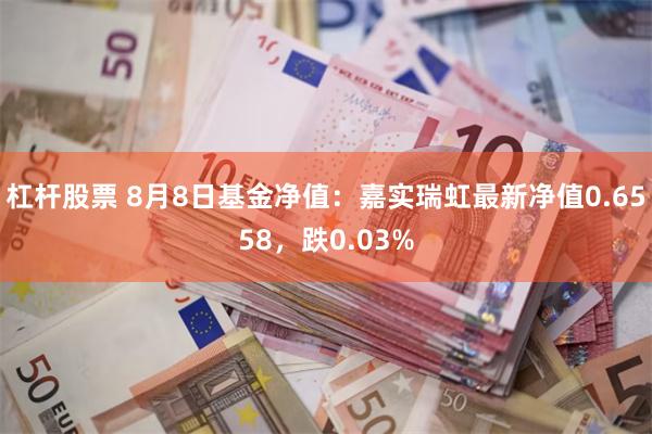 杠杆股票 8月8日基金净值：嘉实瑞虹最新净值0.6558，跌0.03%